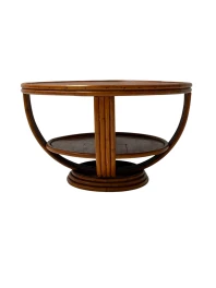 Mid-Century Modern Two-Tier Side Table In the style of Paul Frankl, 1950s
